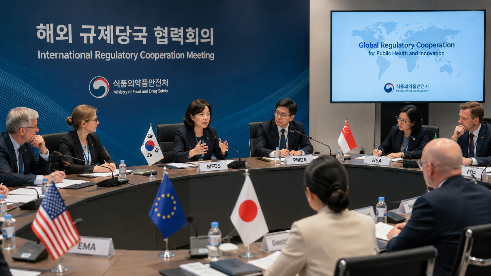 식약처 해외 규제당국 협력회의 미팅 현장
