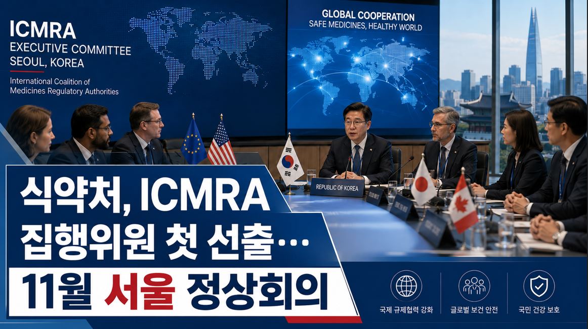 식약처, ICMRA 집행위원 첫 선출…11월 서울 정상회의