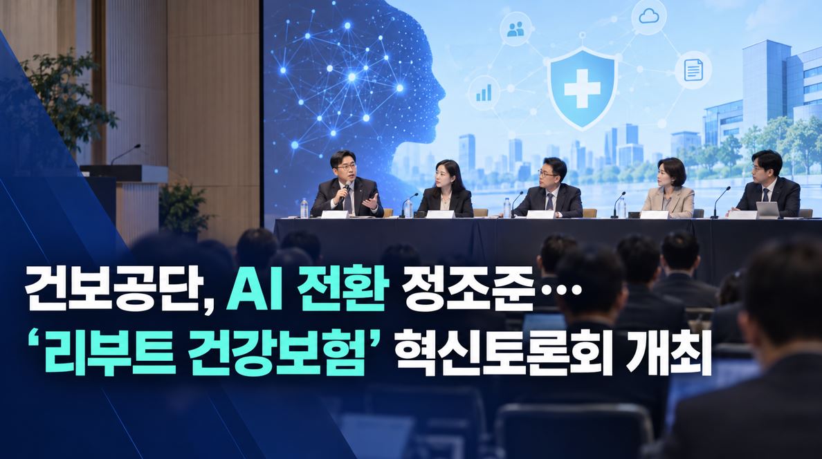 건보공단, AI 전환 정조준…'리부트 건강보험' 혁신토론회 개최