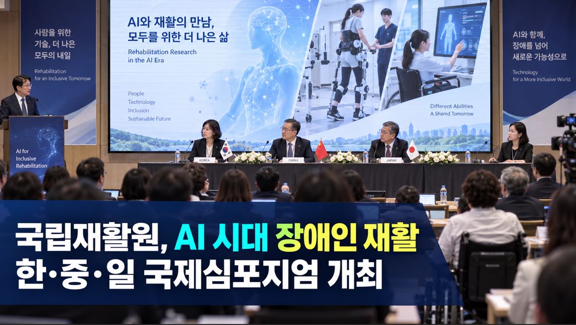 국립재활원, AI 시대 장애인 재활 한·중·일 국제심포지엄 개최