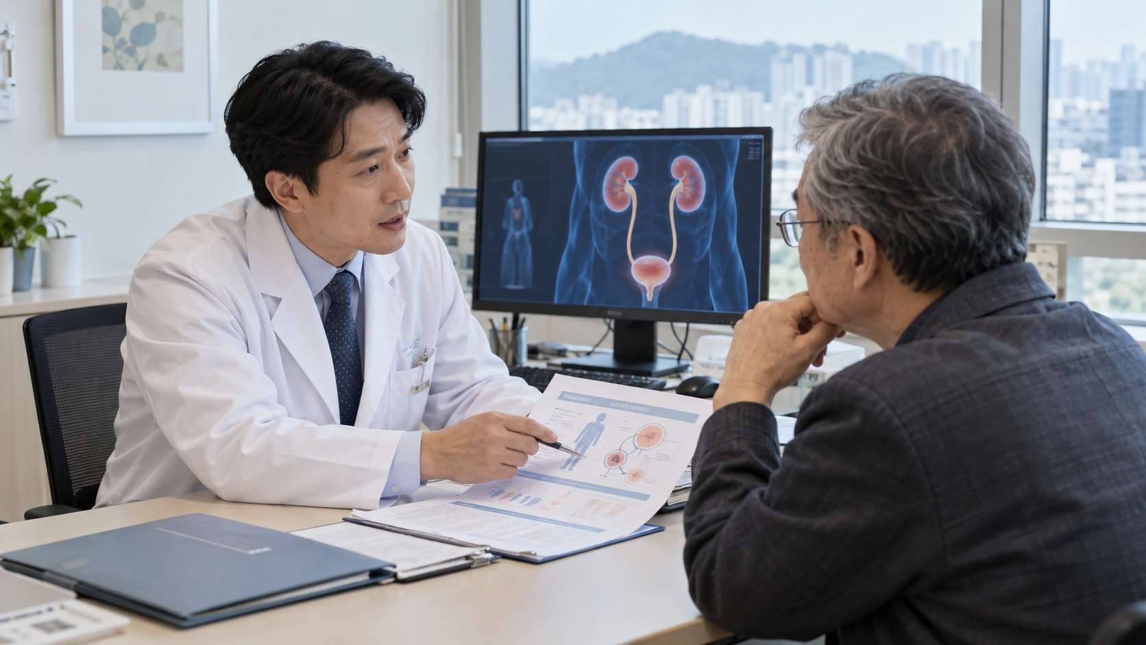 요로상피암 병용요법 건강보험 급여 관련 진료 장면